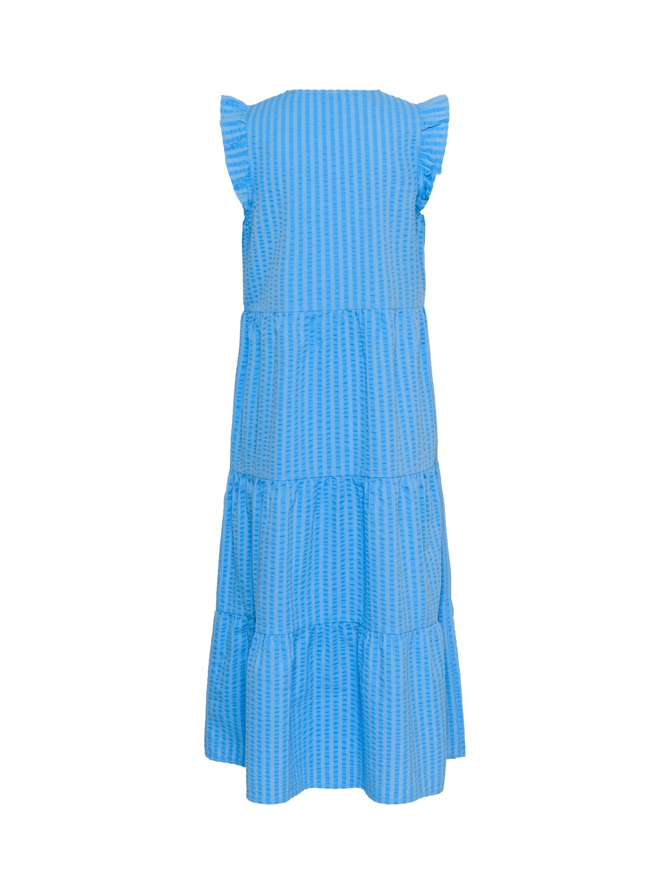 Product image 6 of 6, which shows Part Two Pamalina Tiered Midi Dress, Blue, 8