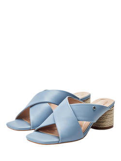 Moda in Pelle Marlow Block Heel Sandals - view 2, Blue