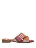 Moda in Pelle Naela Textile Slider Sandals, Orange