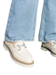 Moda in Pelle Ettalee Snaffle Trim Loafers, Off White