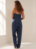 Truly Pure Silk Cami Long Pyjama Set, Midnight