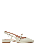 Moda in Pelle Faiga Slingback Court Soes, Off White