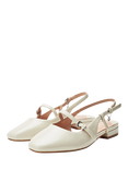 Moda in Pelle Faiga Slingback Court Soes, Off White