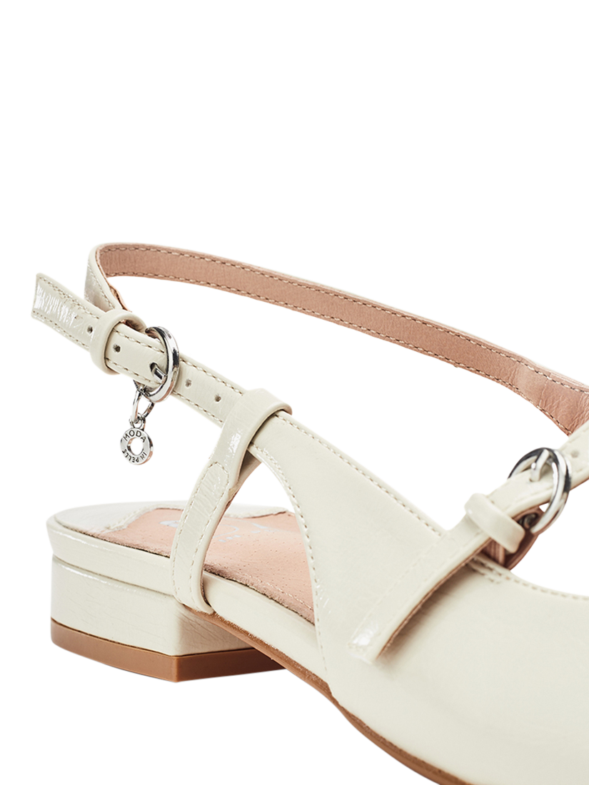 Product image 4 of 4, which shows Moda in Pelle Faiga Slingback Court Soes, Off White, 3