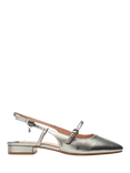 Moda in Pelle Faiga Slingback Court Soes, Pewter
