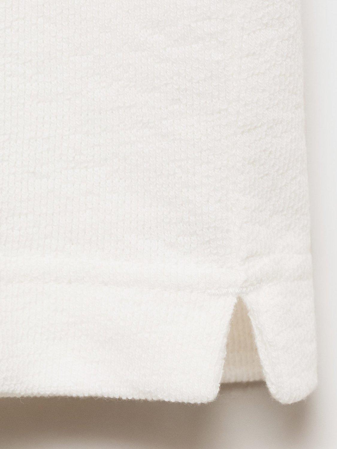 Product image 5 of 8, which shows Mango Roland Cotton T-Shirt, Cream, S