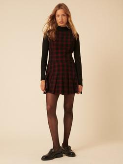 Nobody's Child Merida Check Corduroy Mini Dress, Red/Black, Red/Black