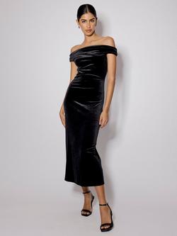 Nobody's Child Pippa Velvet Maxi Dress, Black, Black