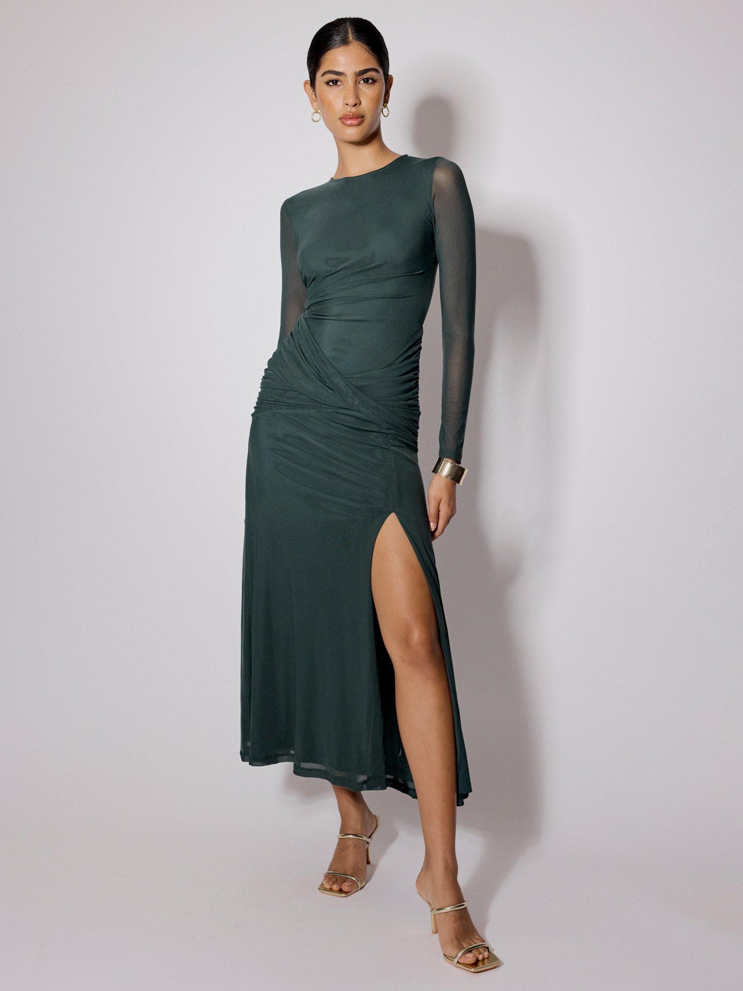 knee length dresses for ladies Tammy Sleeveless Cotton Midi Dress in Black by Dissh main image 0