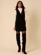 Yumi Corduroy Pinafore Dress, Burgundy