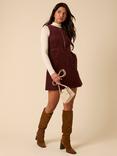 Nobody's Child Homerton Corduroy Pinafore Dress, Brown