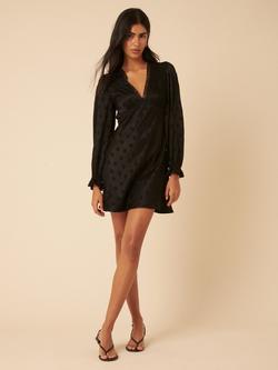 Nobody's Child Angela Ocassion Polka Dot  Mini Dress, Black