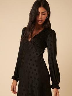 Nobody's Child Angela Ocassion Polka Dot  Mini Dress - view 2, Black