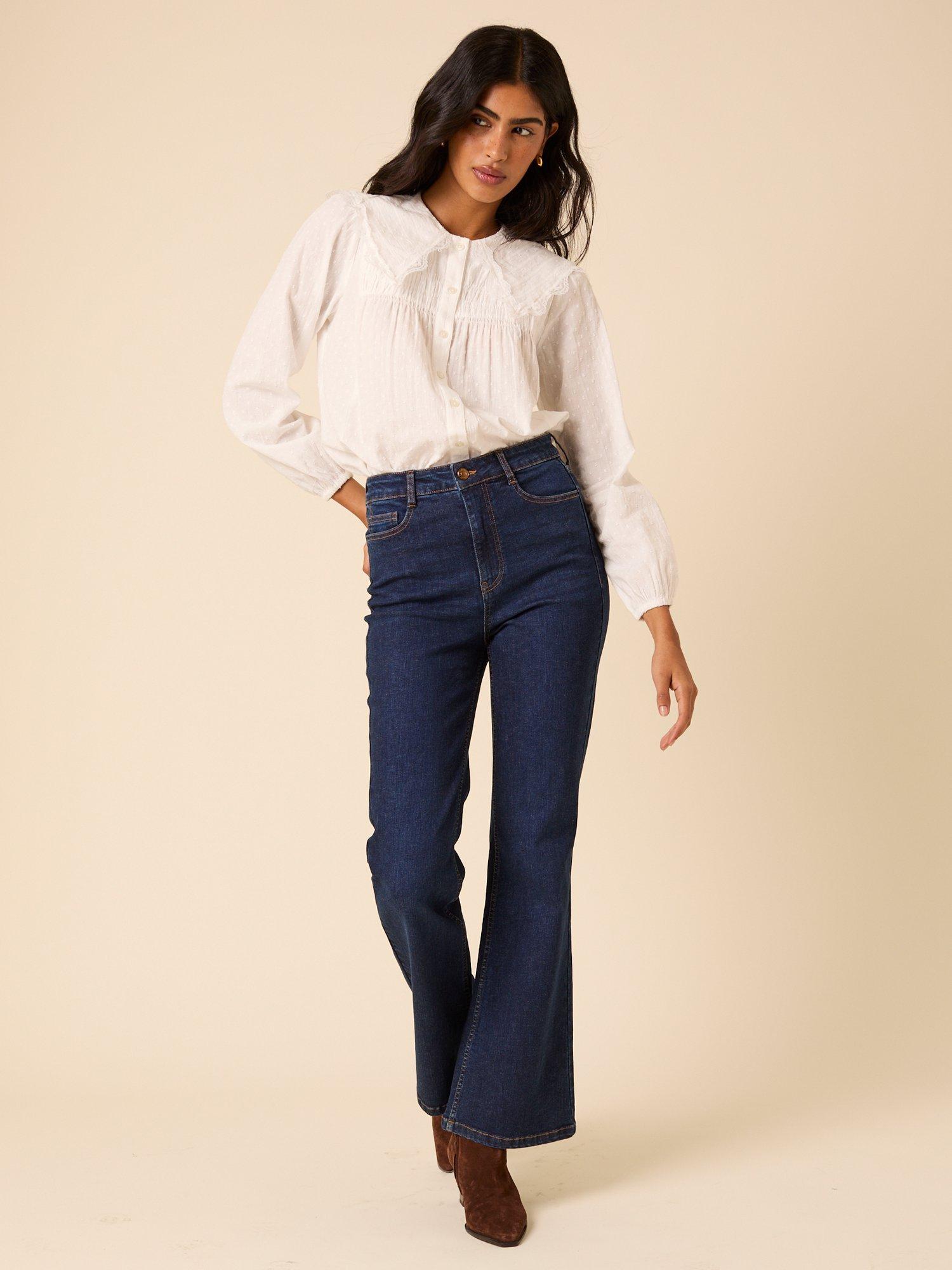 Nobody's Child Augusta Oversized Collar Shirt, White