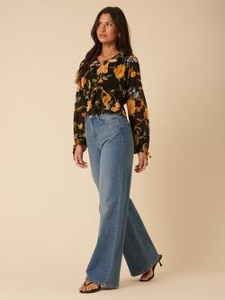 Nobody's Child Kamala Ruffle Floral Top, Multi, Multi