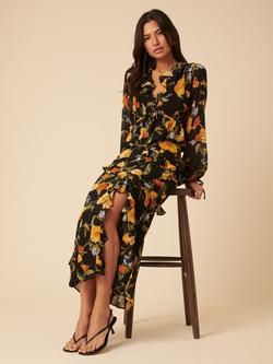 Nobody's Child Kamala Ruffle Floral Top, Multi - view 2, Multi