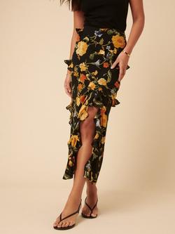 Nobody's Child Kamala Ruffle Floral Skirt, Multi - view 2, Multi