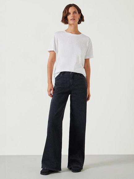 HUSH Nessa Wide Leg Jeans - view 2, Grey Charcoal