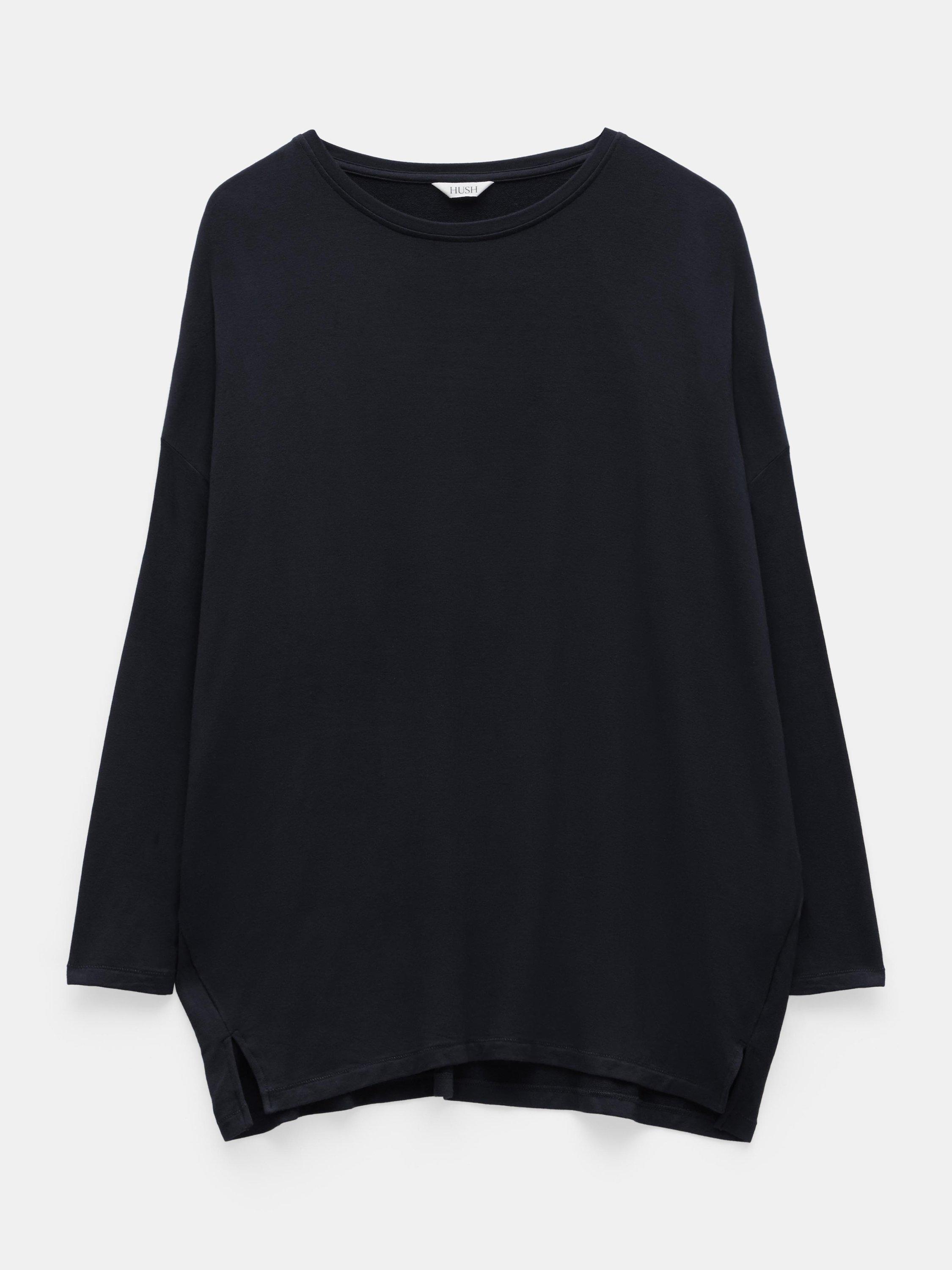 Product image 4 of 5, which shows HUSH Gillian Top, Black, XS-S