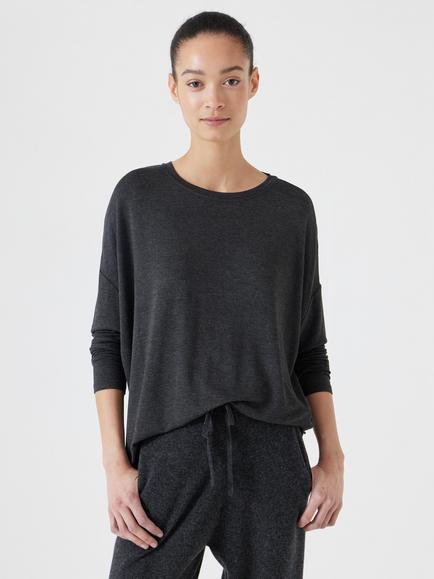 HUSH Gillian Top, Dark Grey