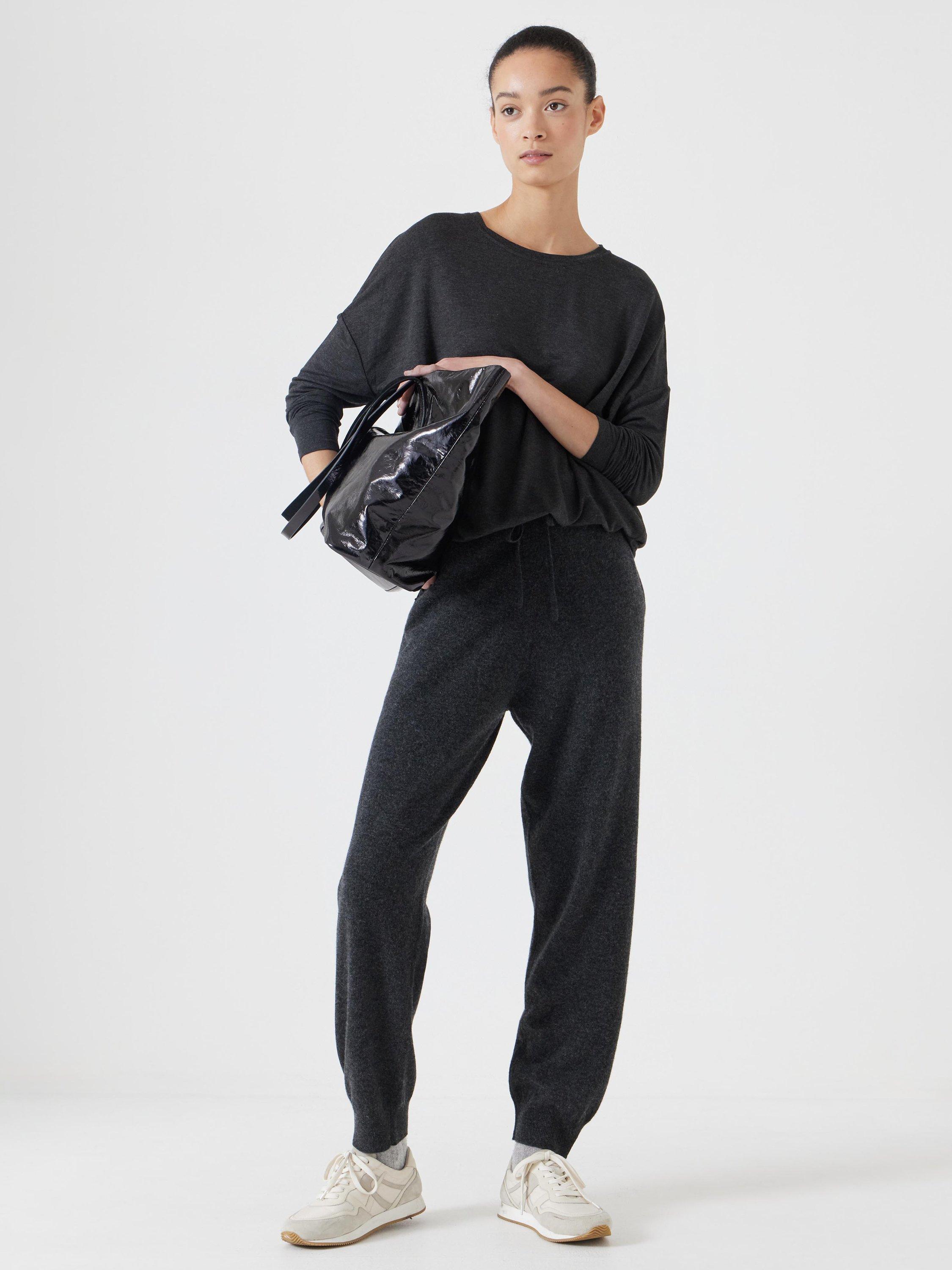 Product image 2 of 3, which shows HUSH Gillian Top, Dark Grey, XS-S