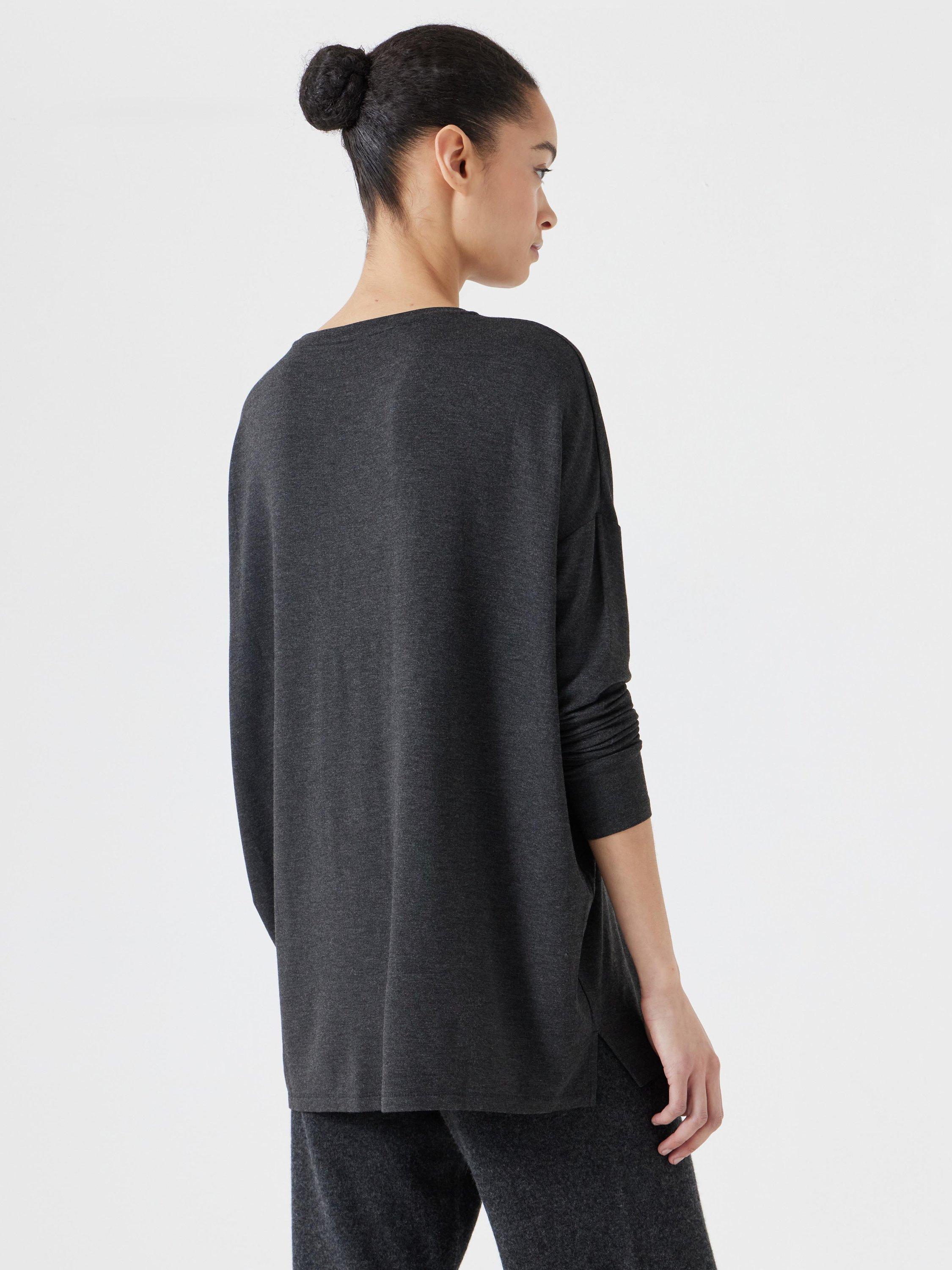 Product image 3 of 3, which shows HUSH Gillian Top, Dark Grey, XS-S