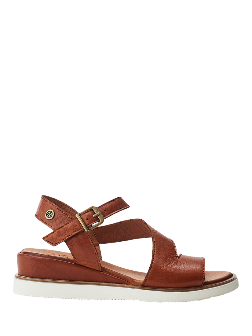 Product image 1 of 3, which shows Moda in Pelle Kapur Leather Strappy Sandals, Tan, 3
