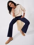 Mint Velvet Porto Embroidered Motif Sweatshirt, Natural