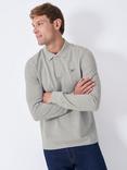 Crew Clothing Long Sleeve Cotton Blend Polo Shirt