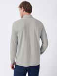 Crew Clothing Long Sleeve Cotton Blend Polo Shirt