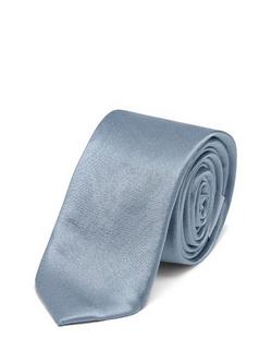Rewritten Satin Tie, Pale Blue