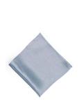 Rewritten Satin Pocket Square, Pale Blue