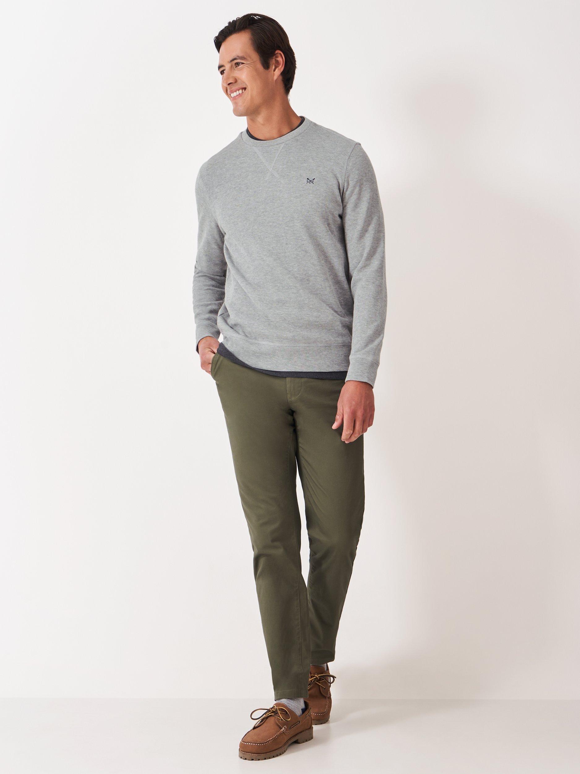 Product image 3 of 5, which shows Crew Clothing Classic Crew Neck Jumper, Mid Grey, L