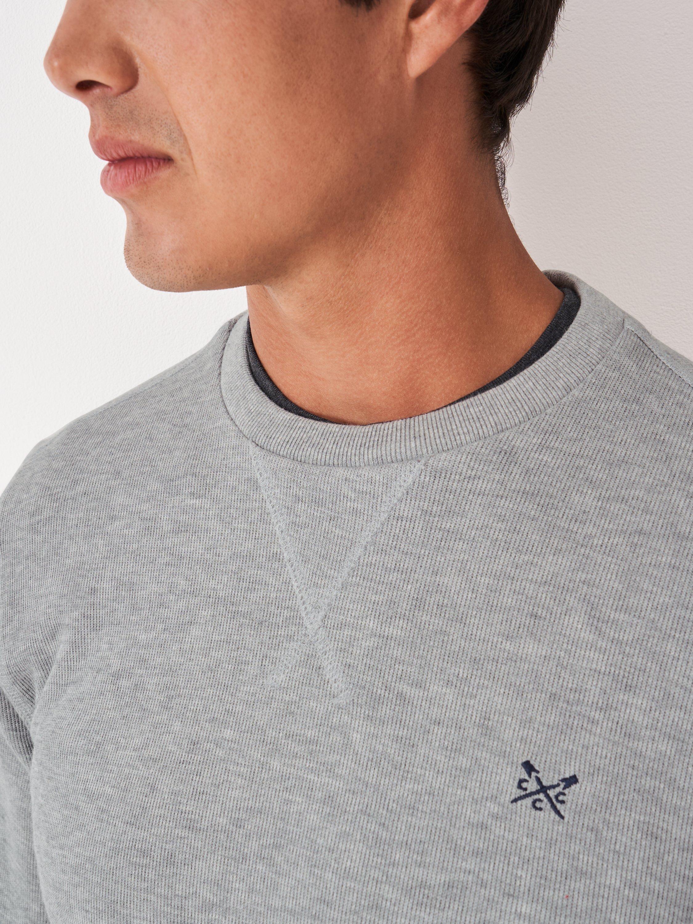 Product image 4 of 5, which shows Crew Clothing Classic Crew Neck Jumper, Mid Grey, L