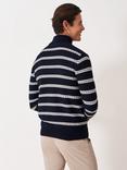 Crew Clothing Half Zip Stripe Cotton Jumper