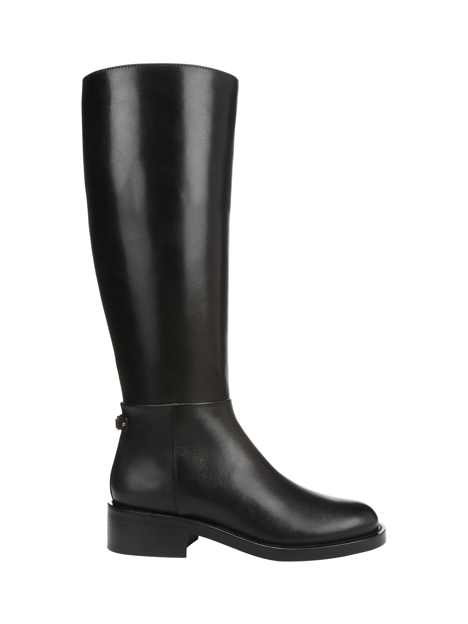 Product image 1 of 6, which shows Sam Edelman Milla Leather Knee High Boots, Black, 3