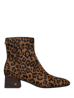 Sam Edelman Paige Suede Print Ankle Boots, Brown/Multi, Brown/Multi