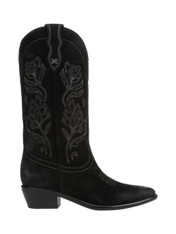 Sam Edelman Rue Suede Cowboy Boots, Black