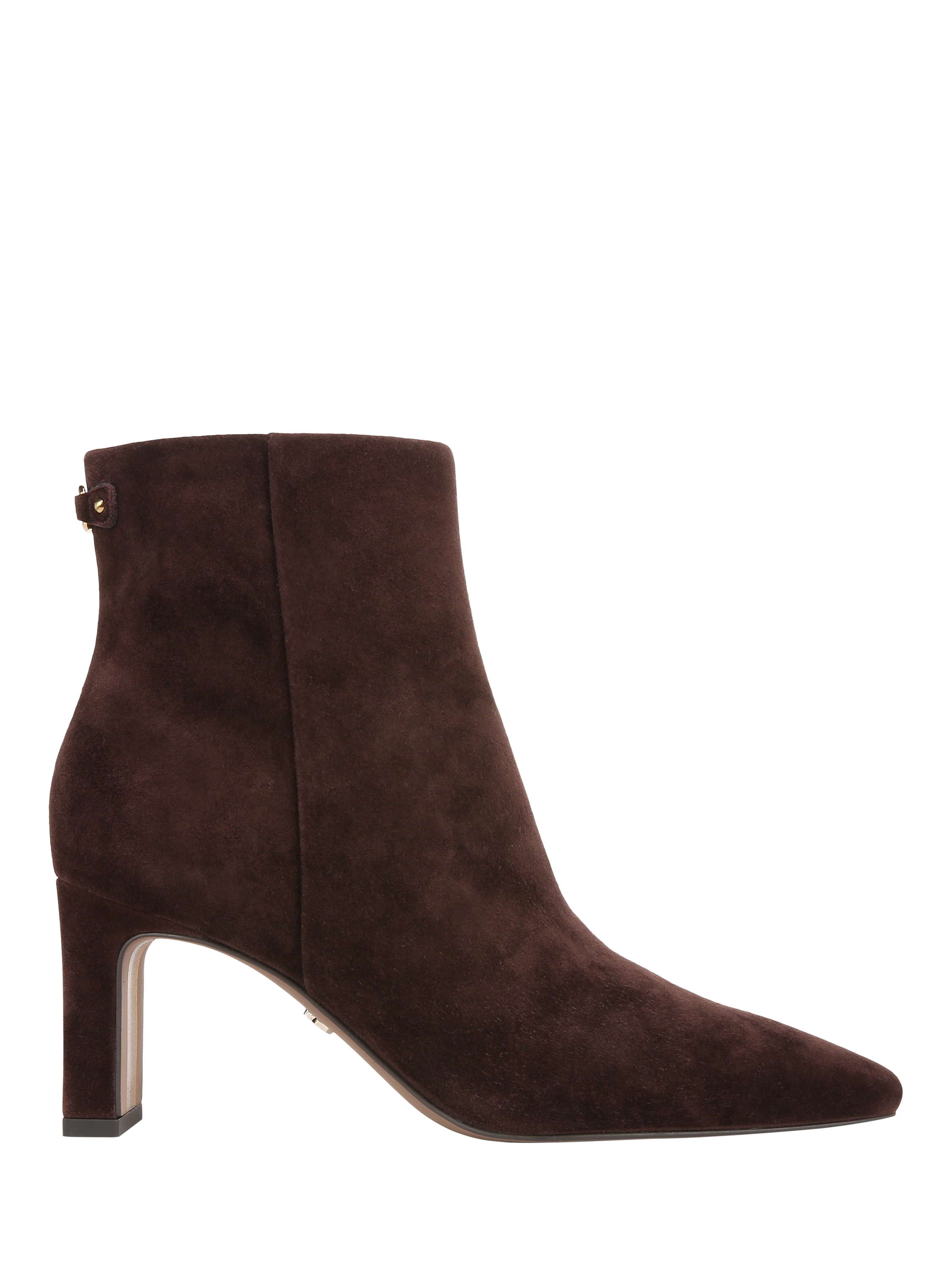 Product image 1 of 6, which shows Sam Edelman Saige Suede Ankle Boots, Cafe Noir, 3