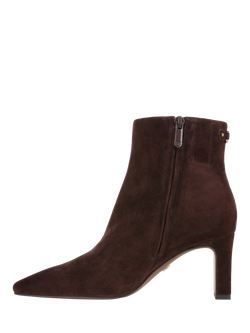 Sam Edelman Saige Suede Ankle Boots - view 2, Cafe Noir