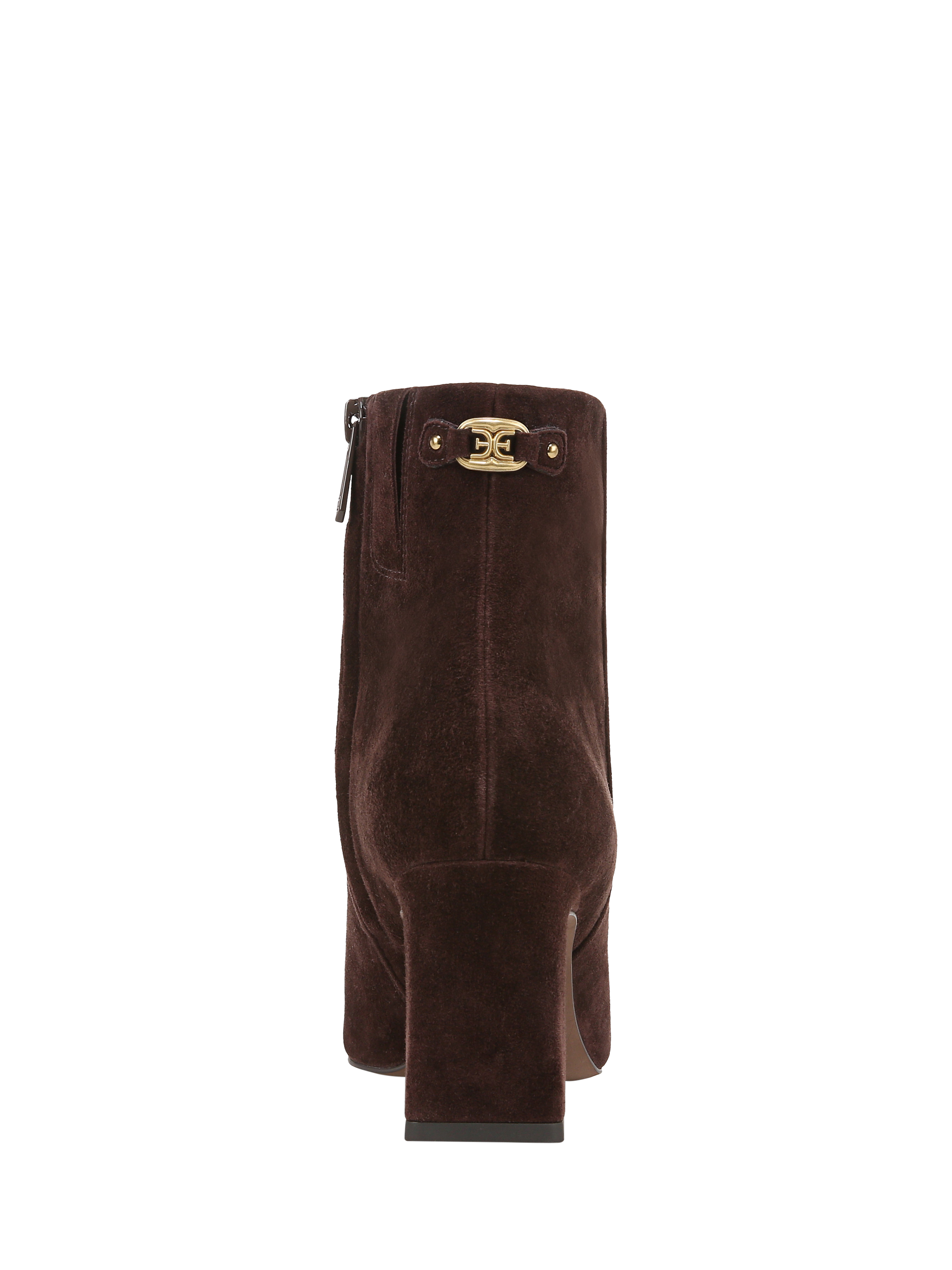 Product image 4 of 6, which shows Sam Edelman Saige Suede Ankle Boots, Cafe Noir, 3
