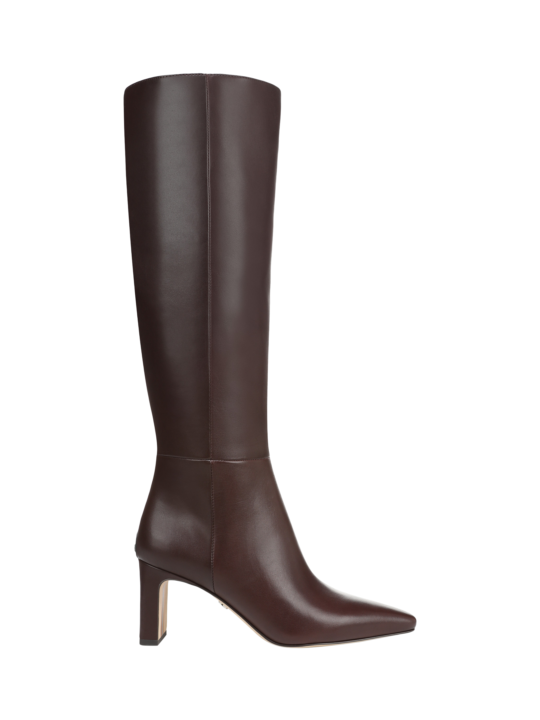 Product image 1 of 5, which shows Sam Edelman Sylvia Leather Knee High Boots, Spiced Pecan, 3