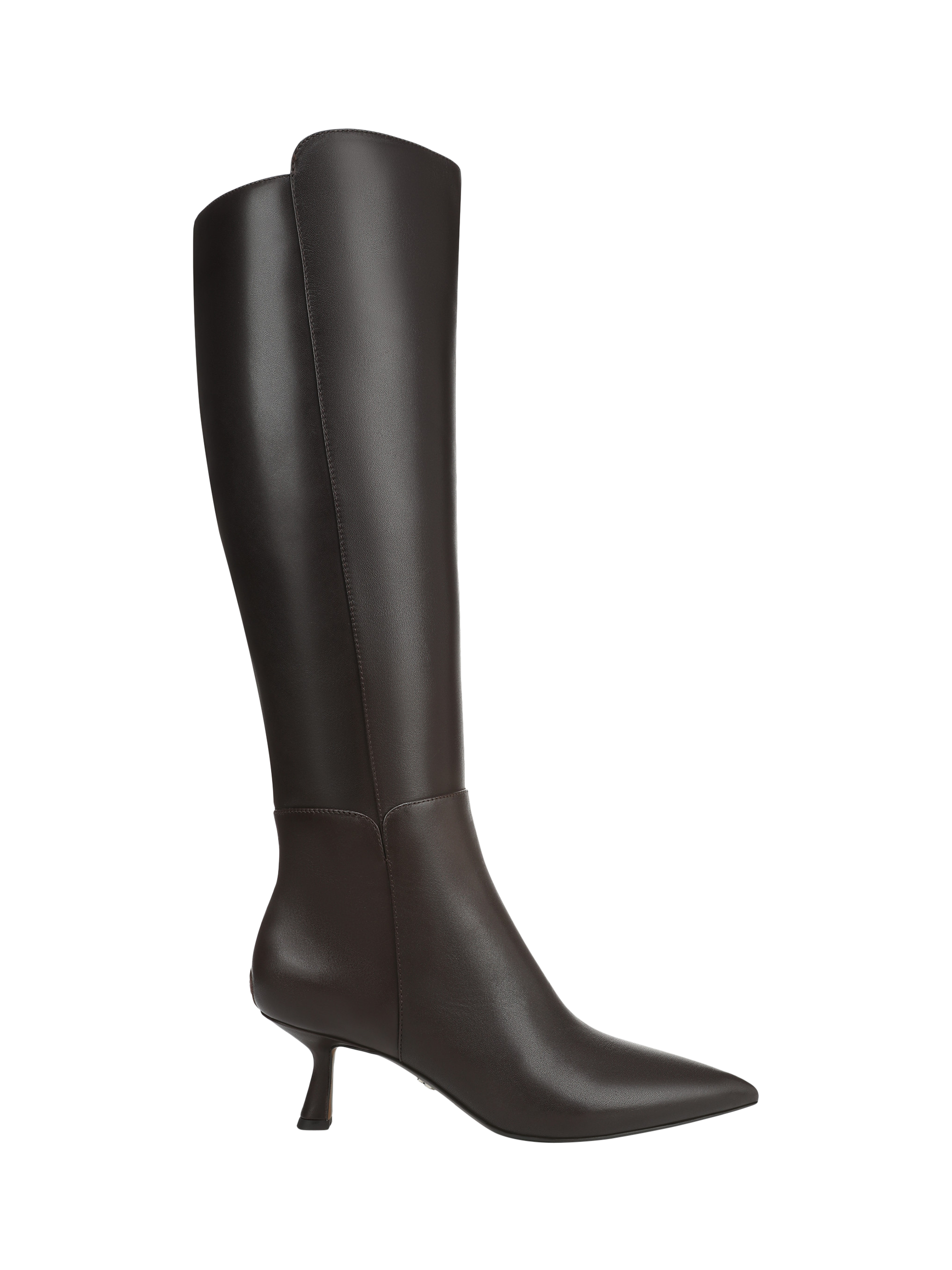 Product image 1 of 6, which shows Sam Edelman Taylin Leather Knee High Boots, Chocolate Brown, 3