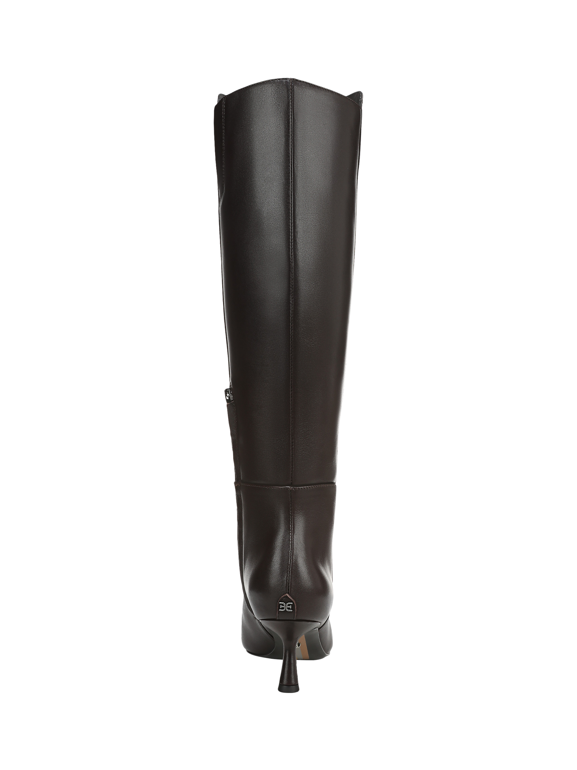 Product image 4 of 6, which shows Sam Edelman Taylin Leather Knee High Boots, Chocolate Brown, 3