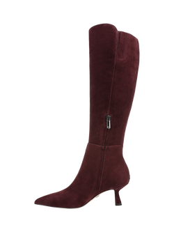 Sam Edelman Taylin Suede Knee High Boots, Parisian Plum - view 2, Parisian Plum