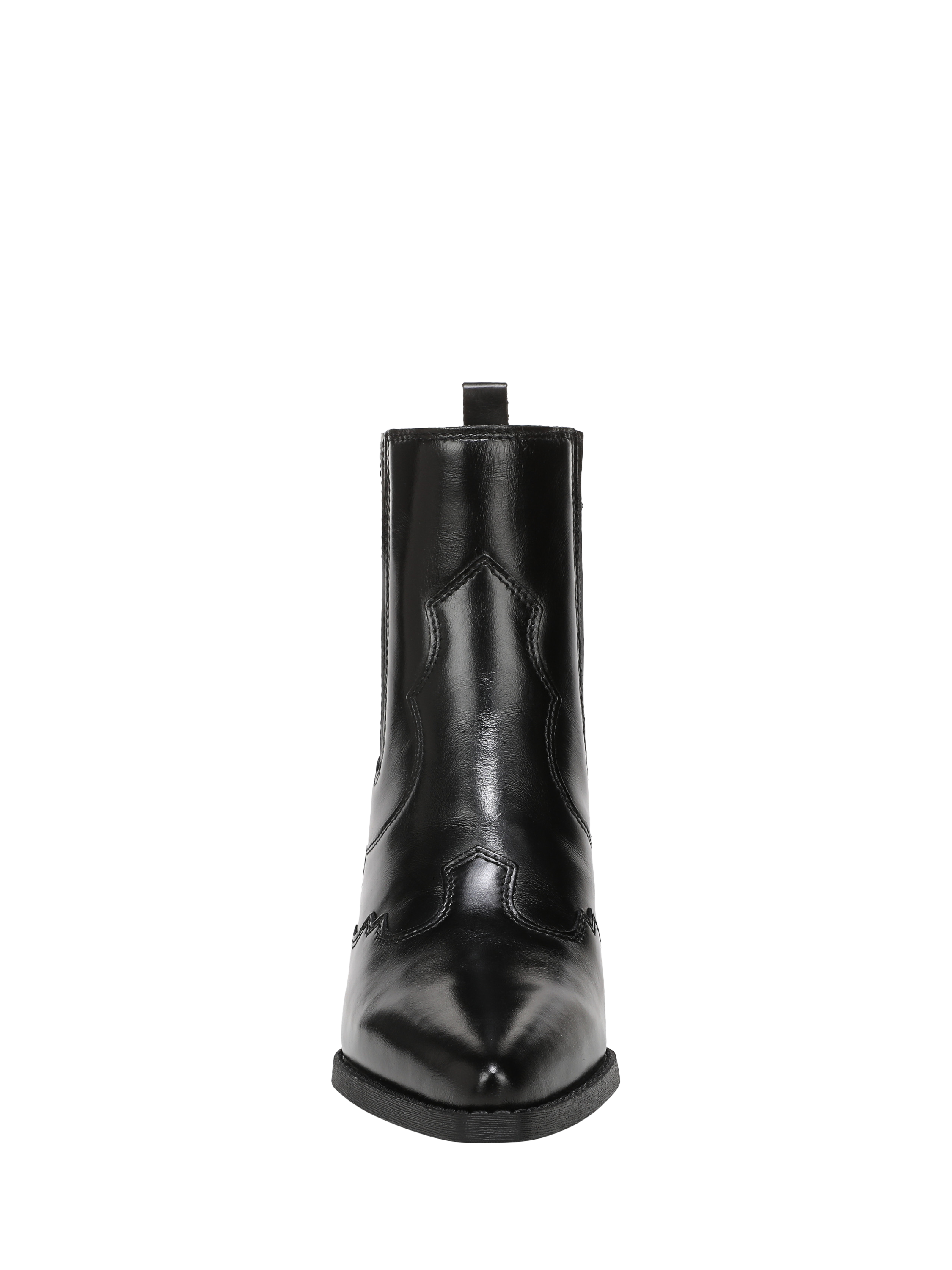 Product image 3 of 6, which shows Sam Edelman West Leather Ankle Boots, Black, 3