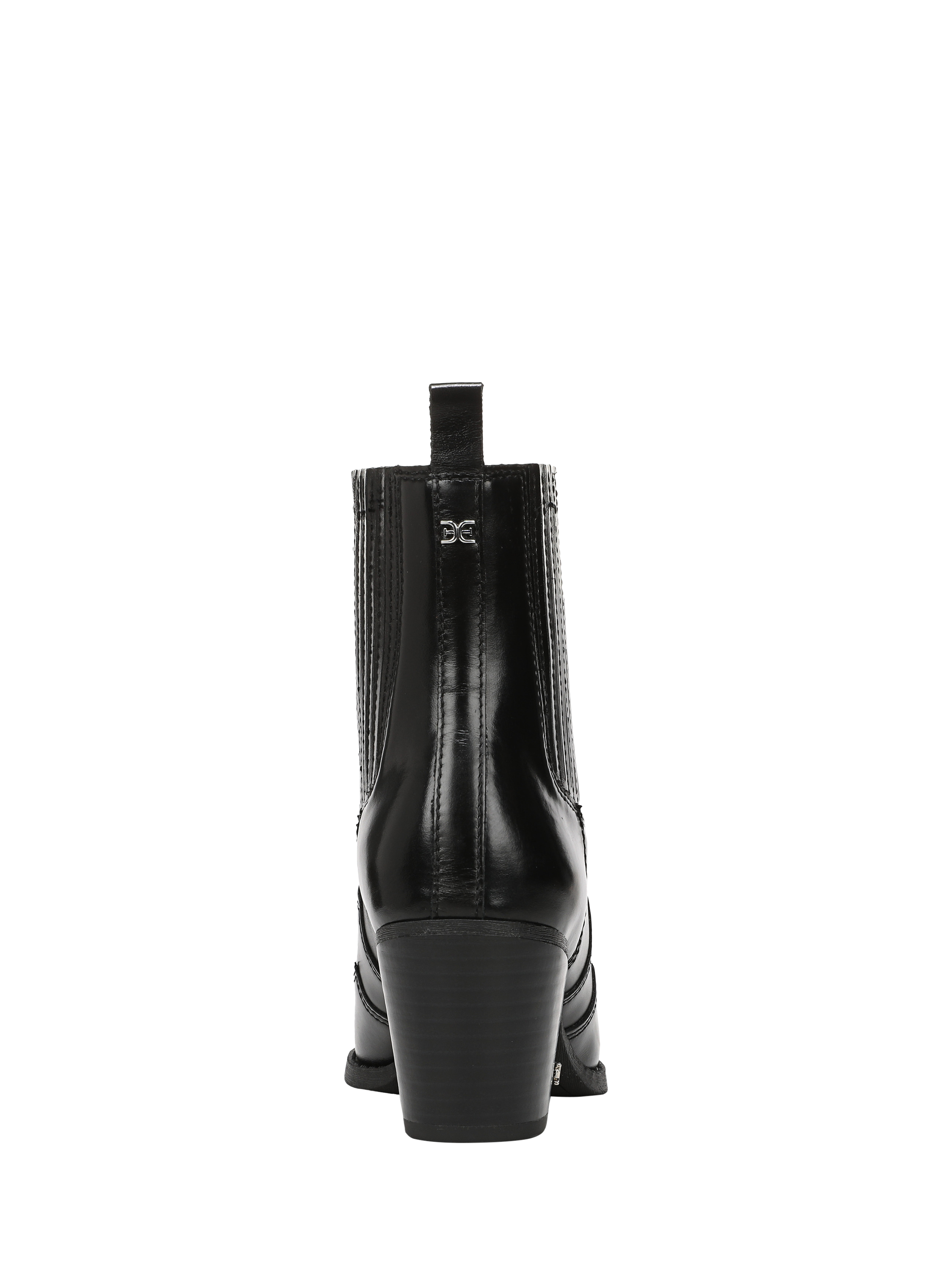 Product image 5 of 6, which shows Sam Edelman West Leather Ankle Boots, Black, 3