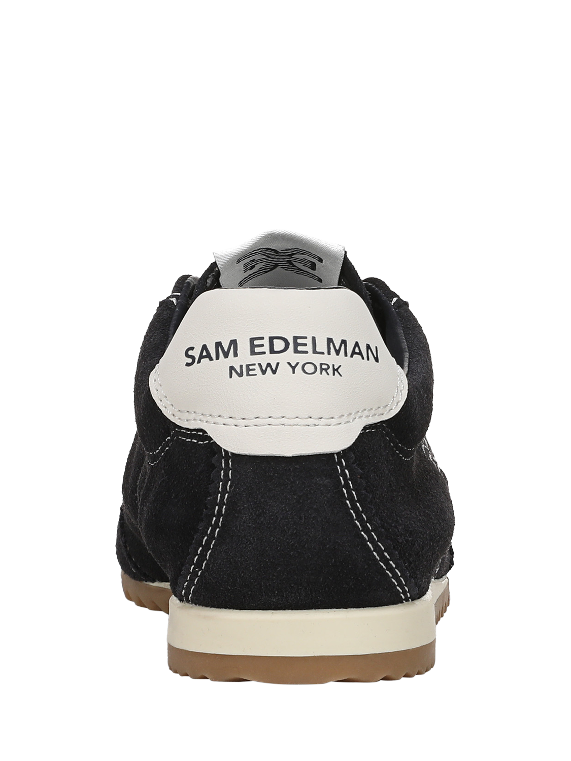 Product image 5 of 6, which shows Sam Edelman Isella Suede Lace Up Trainers, Midnight Blue, 3