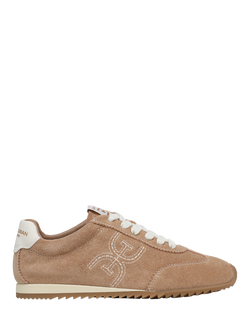 Sam Edelman Isella Suede Lace Up Trainers, Dark Brown