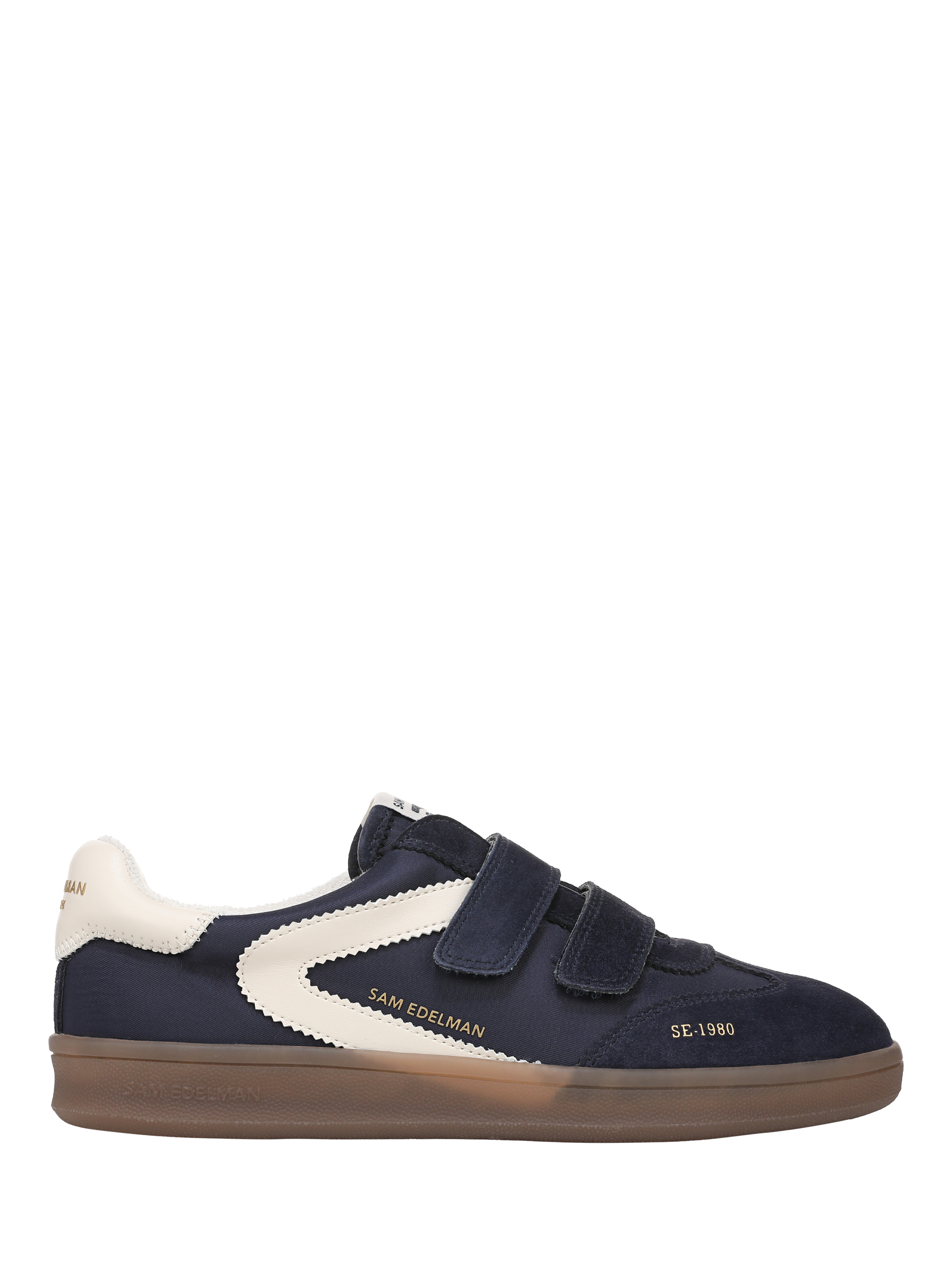 Product image 1 of 6, which shows Sam Edelman Talia Suede Trainers, Midnight Blue, 3